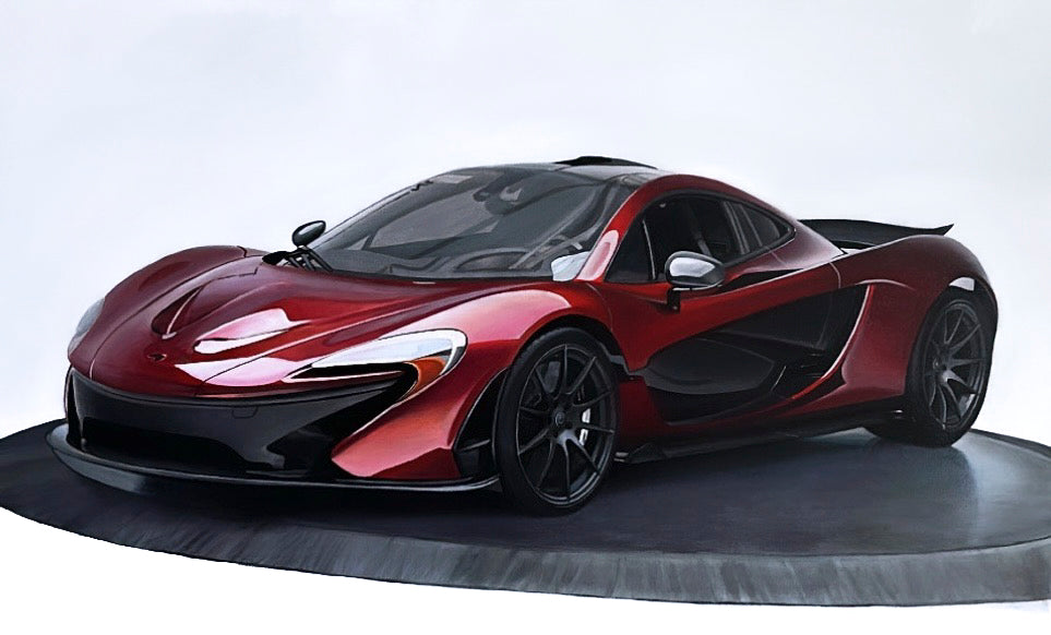 30x40" McLaren P1, Volcano Red