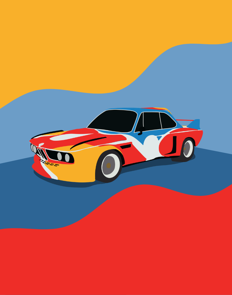 3.0 CSL Calder Art Car 11x14" Giclée Print