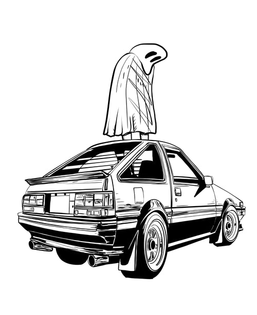 "GHOST AE86" 11x14" Giclée Print