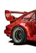 Red RWB Porsche Watercolor Print
