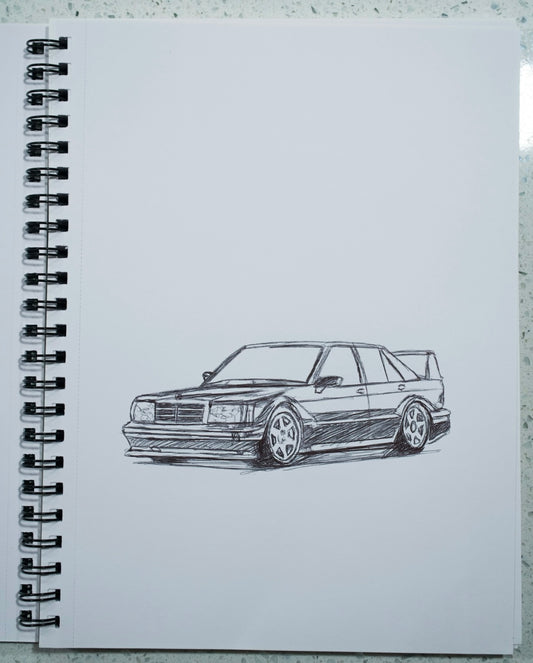 Sketches: Mercedes 190E Evo 2